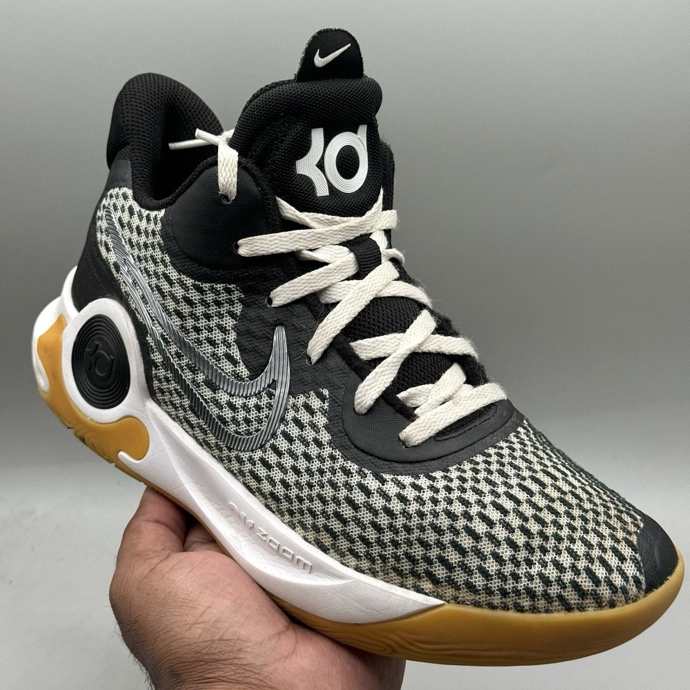 Nike KD Trey 5 IX Mens Size 6 Black Gum Metallic Cool Grey CW3400-006 Sneakers